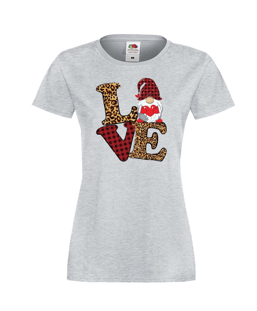 Дамска тениска Свети Валентин Love Gnome Valentine's 1 Дамска тениска Свети Валентин Love Gnome Valentine's 1