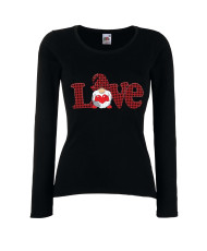 Дамска тениска Свети Валентин Love Gnome Valentine's 5