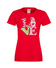 Дамска тениска Свети Валентин Love Gnome Valentine's 3