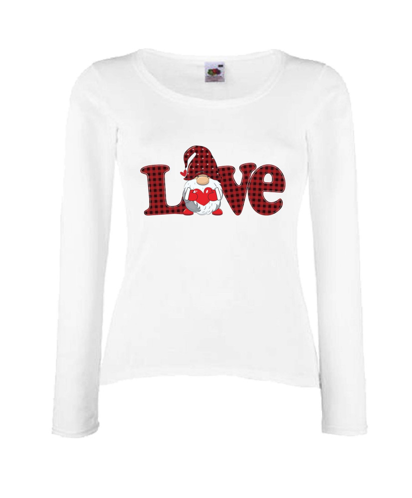 Дамска тениска Свети Валентин Love Gnome Valentine's 5 Дамска тениска Свети Валентин Love Gnome Valentine's 5