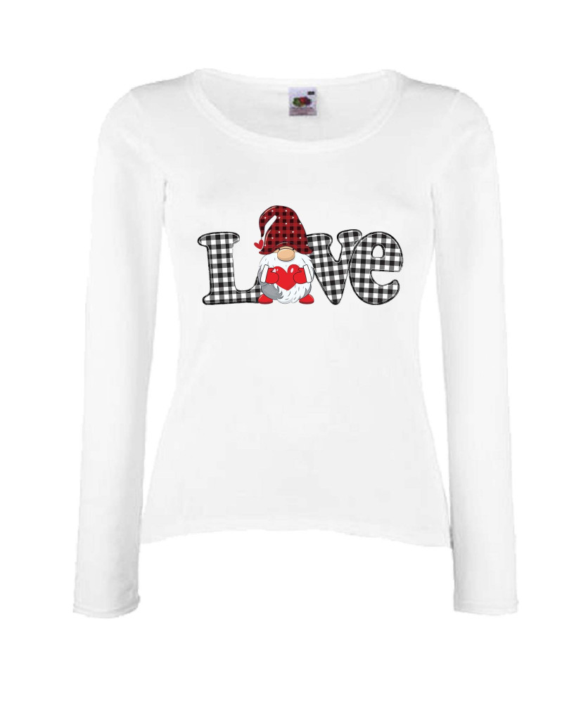 Дамска тениска Свети Валентин Love Gnome Valentine's 6