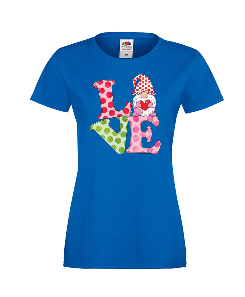 Дамска тениска Свети Валентин Love Gnome Valentine's 3 Дамска тениска Свети Валентин Love Gnome Valentine's 3