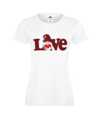 Дамска тениска Свети Валентин Love Gnome Valentine's 5