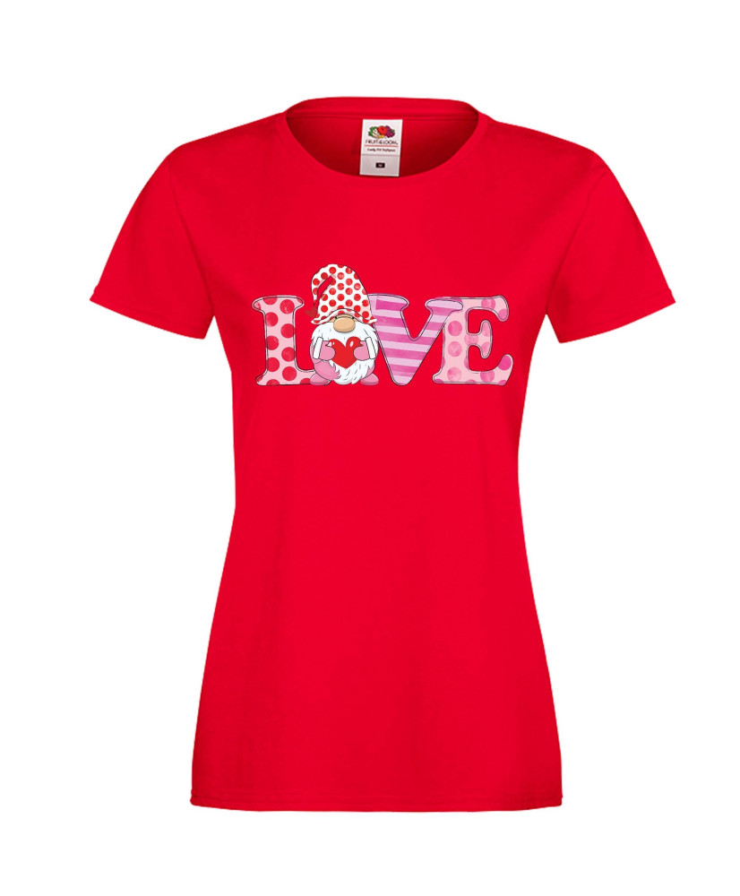 Дамска тениска Свети Валентин Love Gnome Valentine's 4 Дамска тениска Свети Валентин Love Gnome Valentine's 4