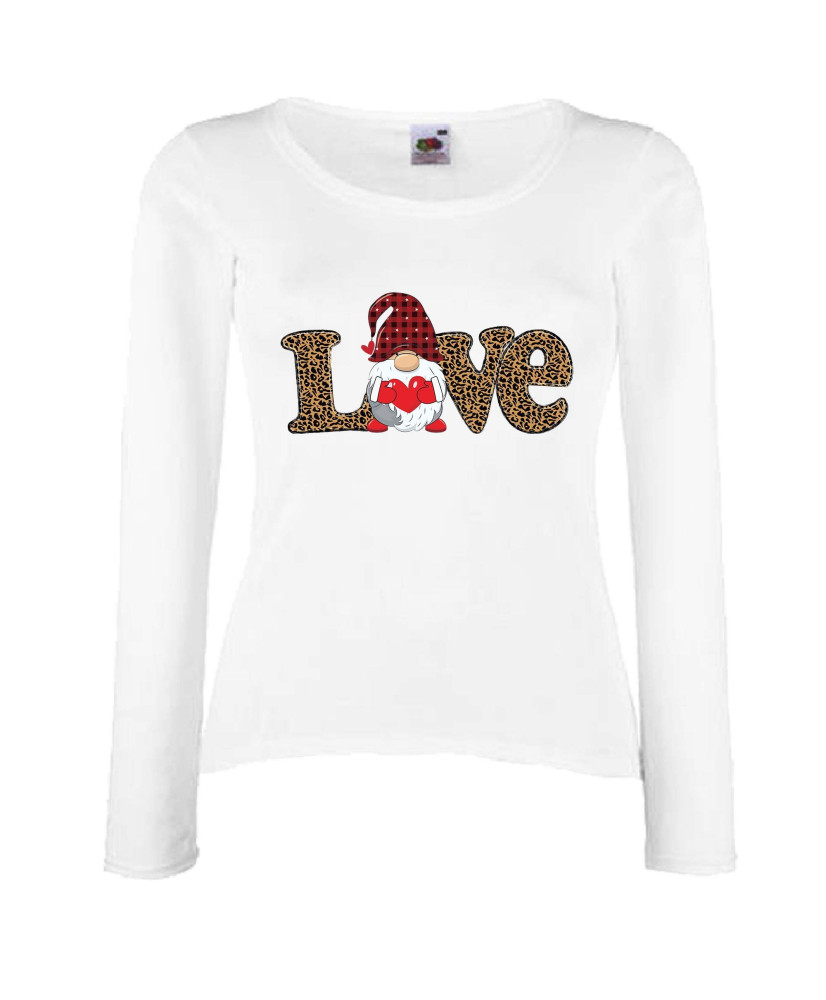 Дамска тениска Свети Валентин Love Gnome Valentine's 7 Дамска тениска Свети Валентин Love Gnome Valentine's 7