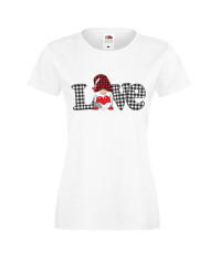 Дамска тениска Свети Валентин Love Gnome Valentine's 6
