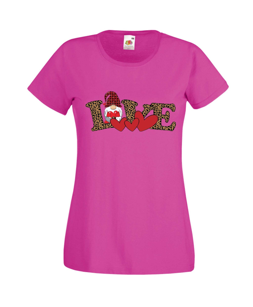 Дамска тениска Свети Валентин Love Gnome Valentine's 2 Дамска тениска Свети Валентин Love Gnome Valentine's 2