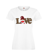 Дамска тениска Свети Валентин Love Gnome Valentine's 7