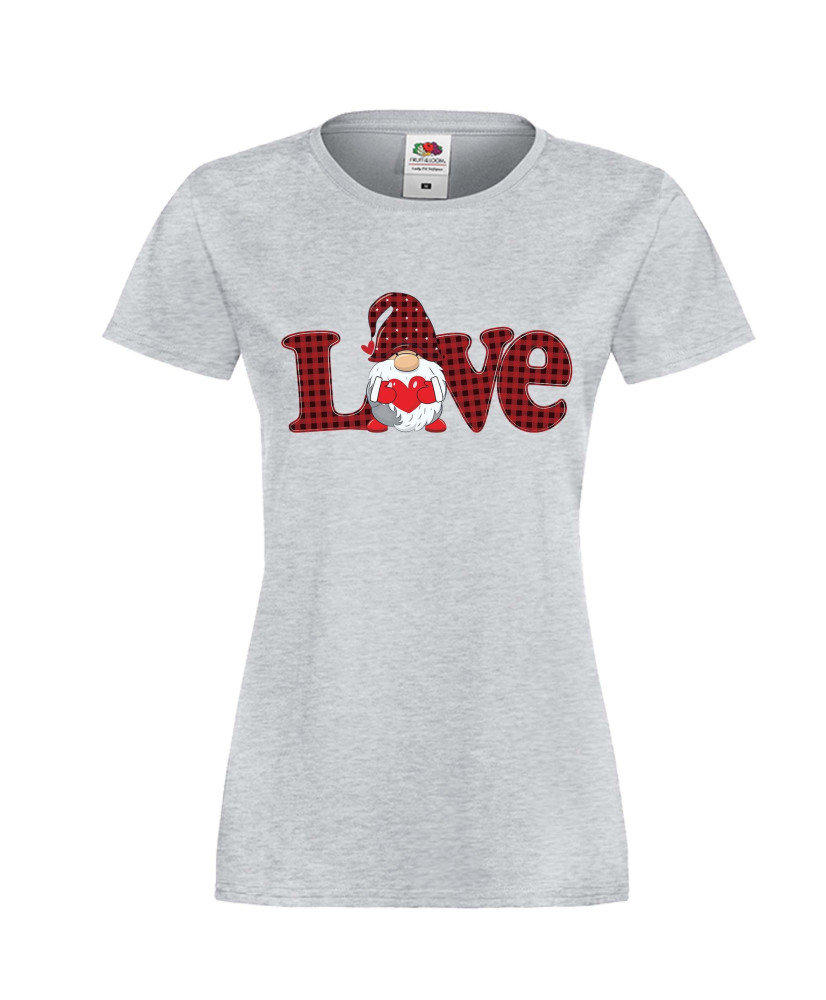 Дамска тениска Свети Валентин Love Gnome Valentine's 5