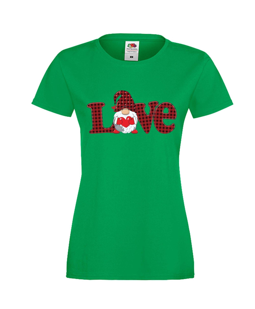 Дамска тениска Свети Валентин Love Gnome Valentine's 5 Дамска тениска Свети Валентин Love Gnome Valentine's 5