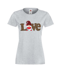 Дамска тениска Свети Валентин Love Gnome Valentine's 7