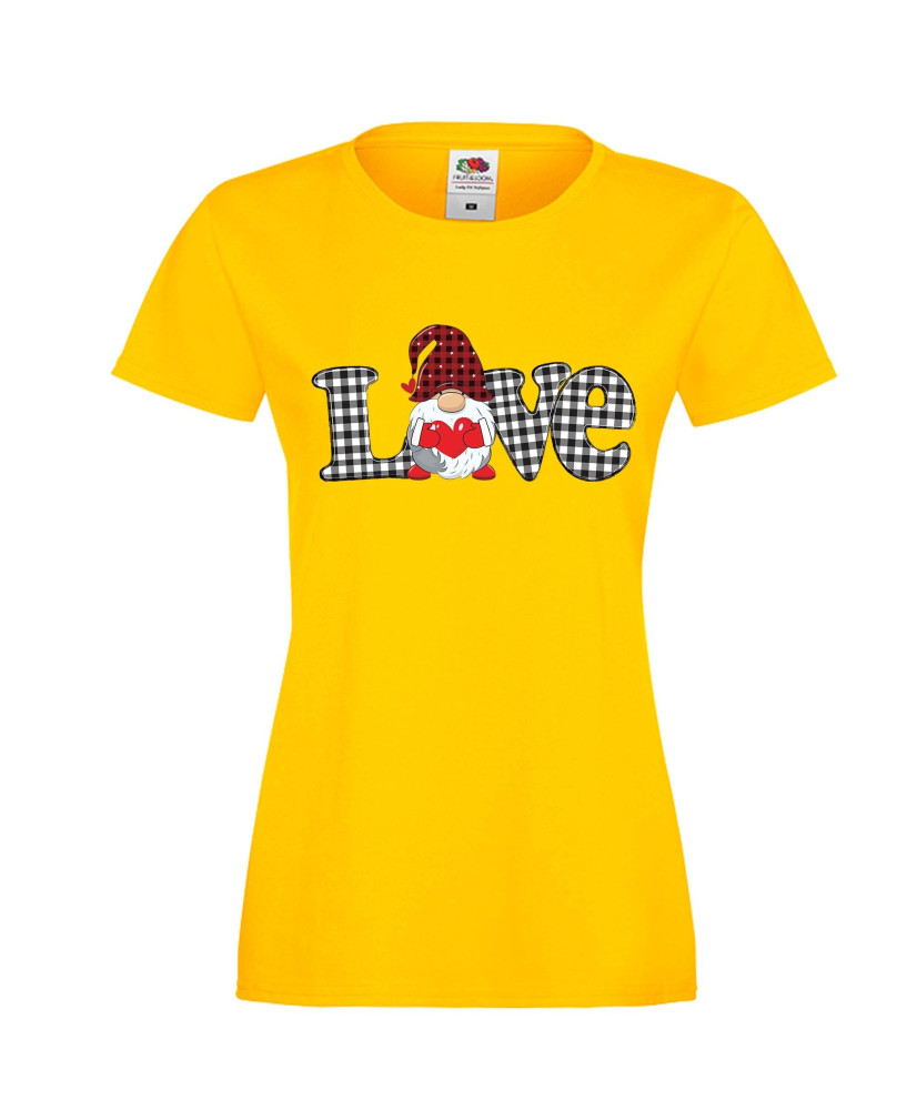 Дамска тениска Свети Валентин Love Gnome Valentine's 6