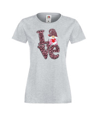 Дамска тениска Свети Валентин Love Gnome Valentine's 11