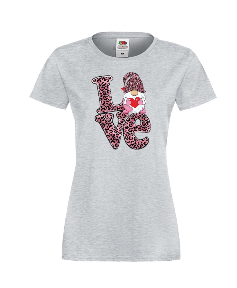 Дамска тениска Свети Валентин Love Gnome Valentine's 11