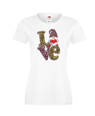 Дамска тениска Свети Валентин Love Gnome Valentine's 13