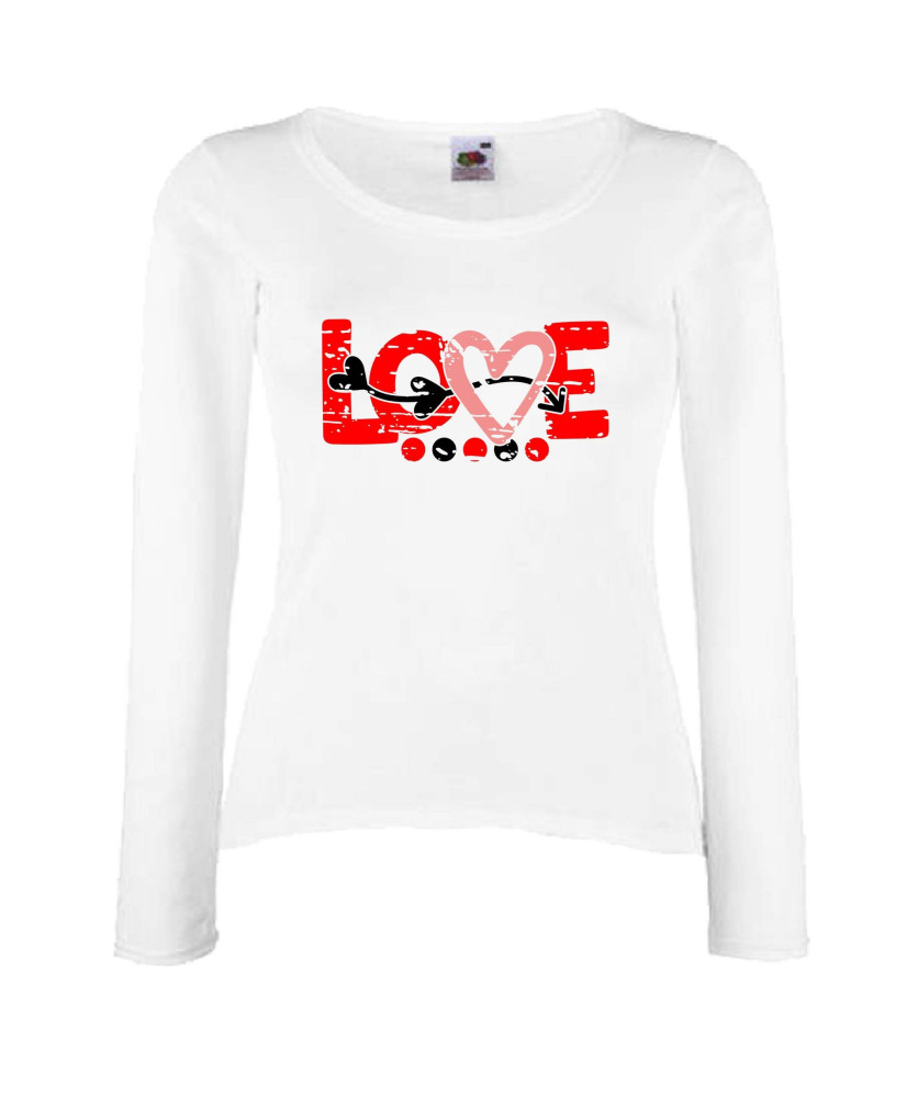 Дамска тениска Свети Валентин Love Grunge 1 Дамска тениска Свети Валентин Love Grunge 1