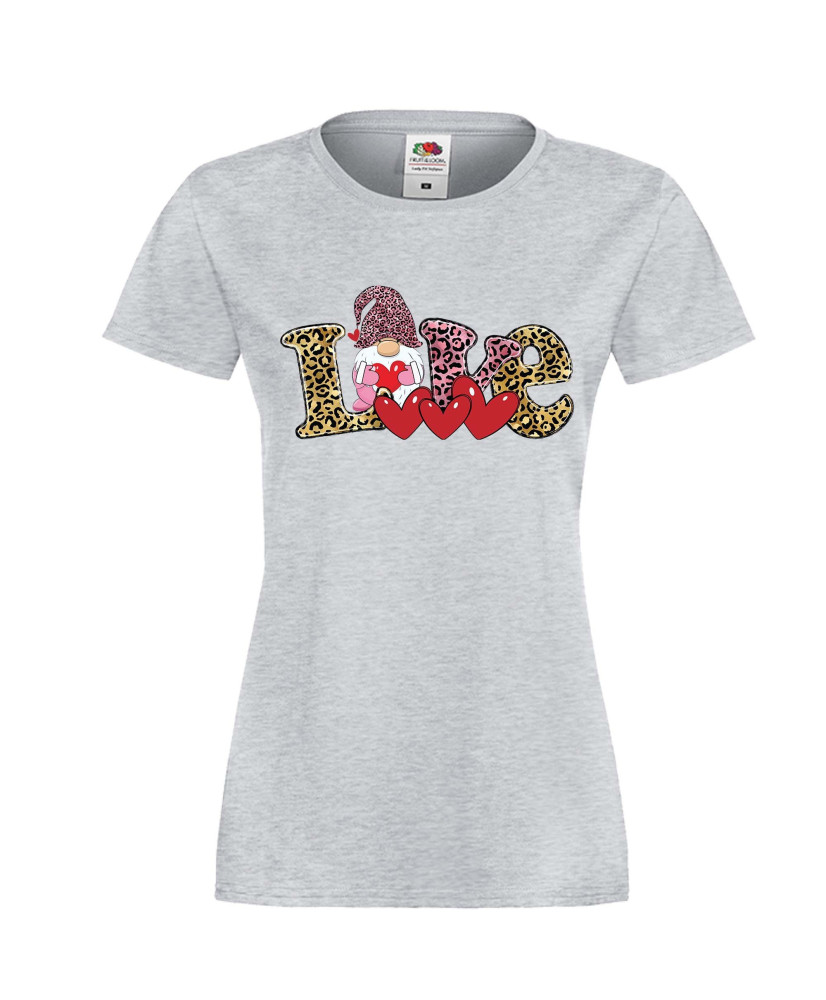 Дамска тениска Свети Валентин Love Gnome Valentine's 12 Дамска тениска Свети Валентин Love Gnome Valentine's 12
