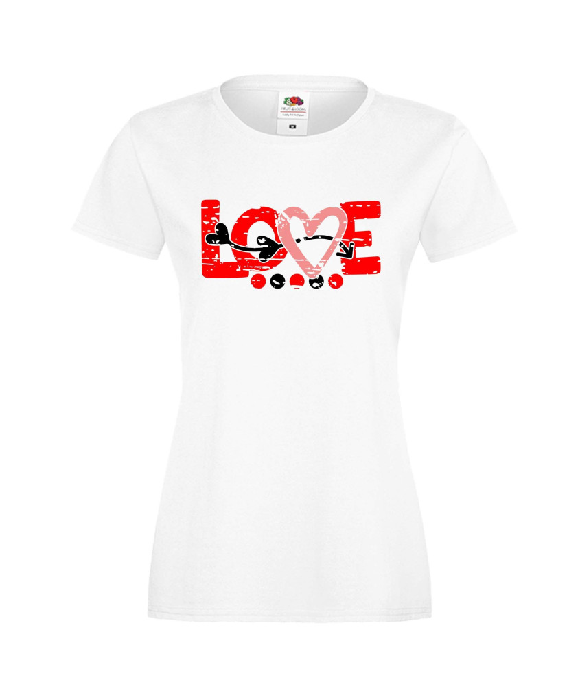 Дамска тениска Свети Валентин Love Grunge 1 Дамска тениска Свети Валентин Love Grunge 1