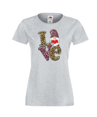 Дамска тениска Свети Валентин Love Gnome Valentine's 13