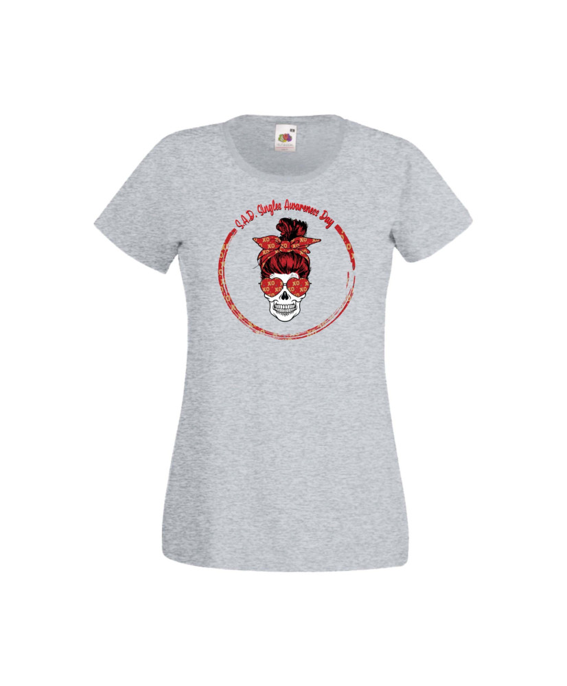 Дамска тениска Свети Валентин Valentines Day Skull Valentine's 6 Дамска тениска Свети Валентин Valentines Day Skull Valentine's 6