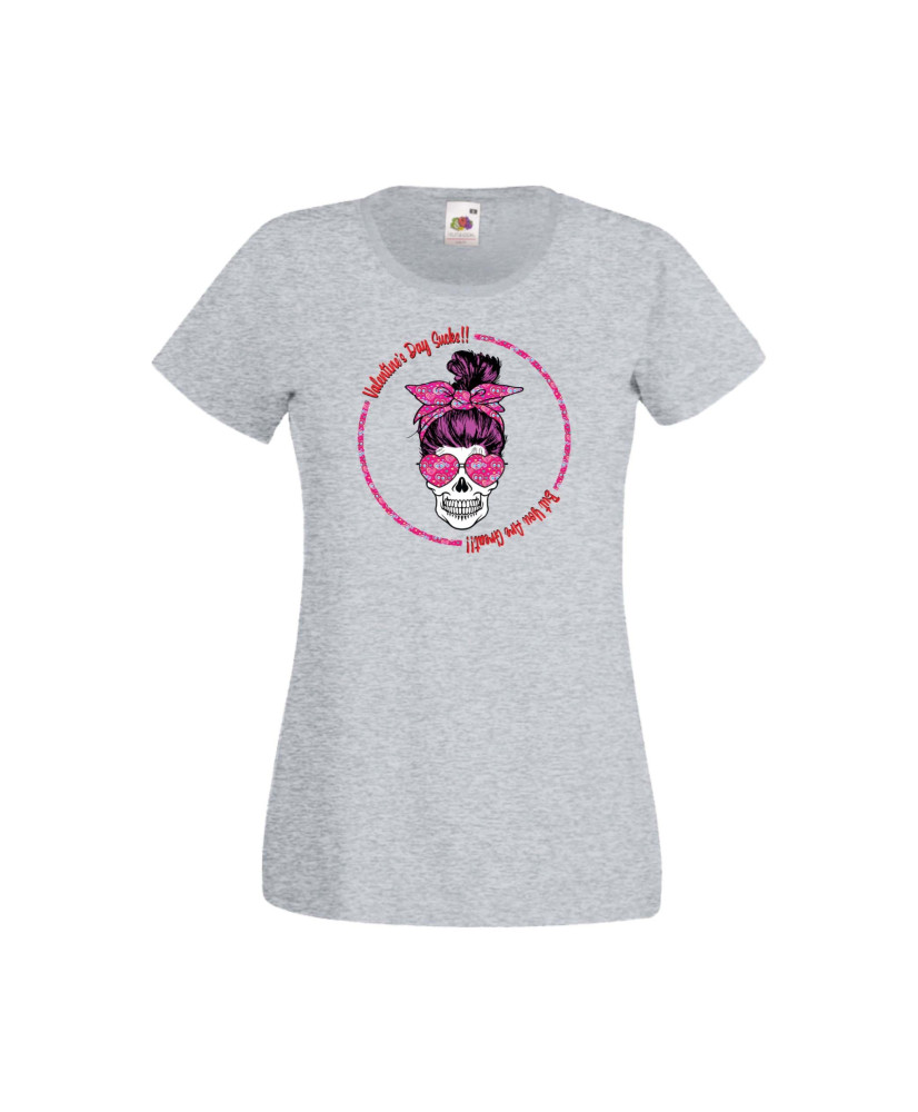 Дамска тениска Свети Валентин Valentines Day Skull Valentine's 8 Дамска тениска Свети Валентин Valentines Day Skull Valentine's 8