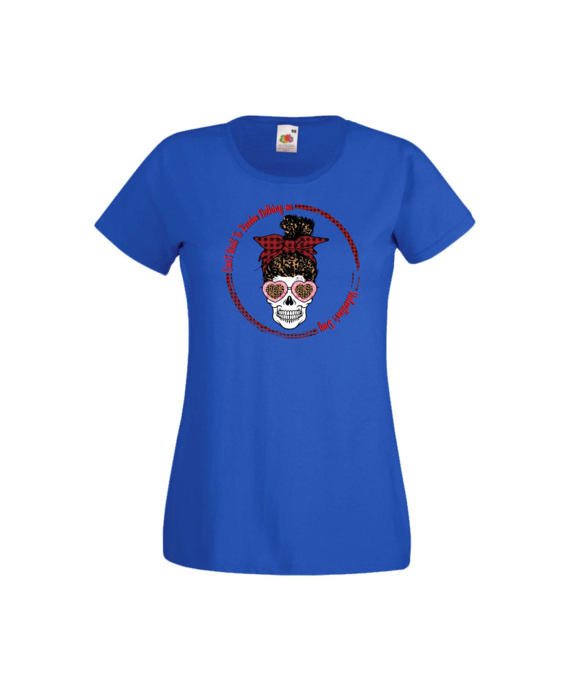 Дамска тениска Свети Валентин Valentines Day Skull Valentine's 17 Дамска тениска Свети Валентин Valentines Day Skull Valentine's 17