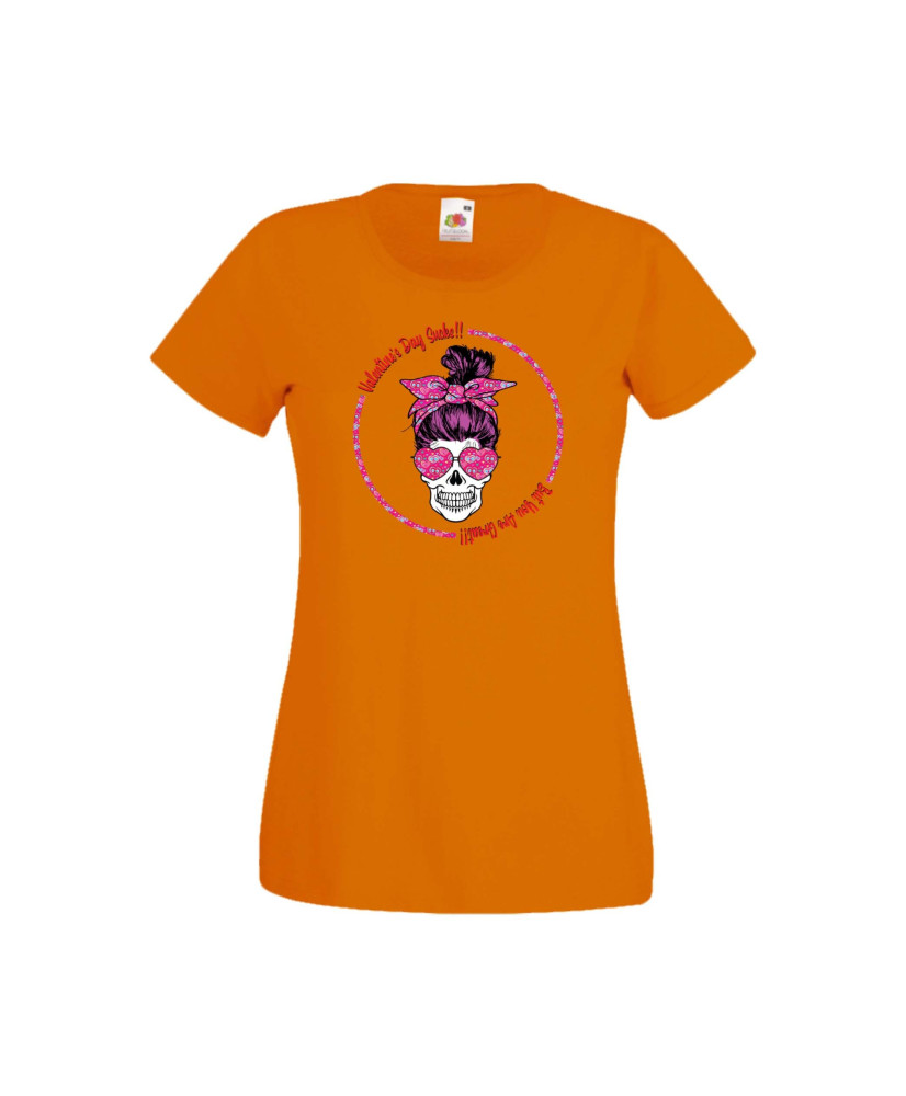 Дамска тениска Свети Валентин Valentines Day Skull Valentine's 8 Дамска тениска Свети Валентин Valentines Day Skull Valentine's 8