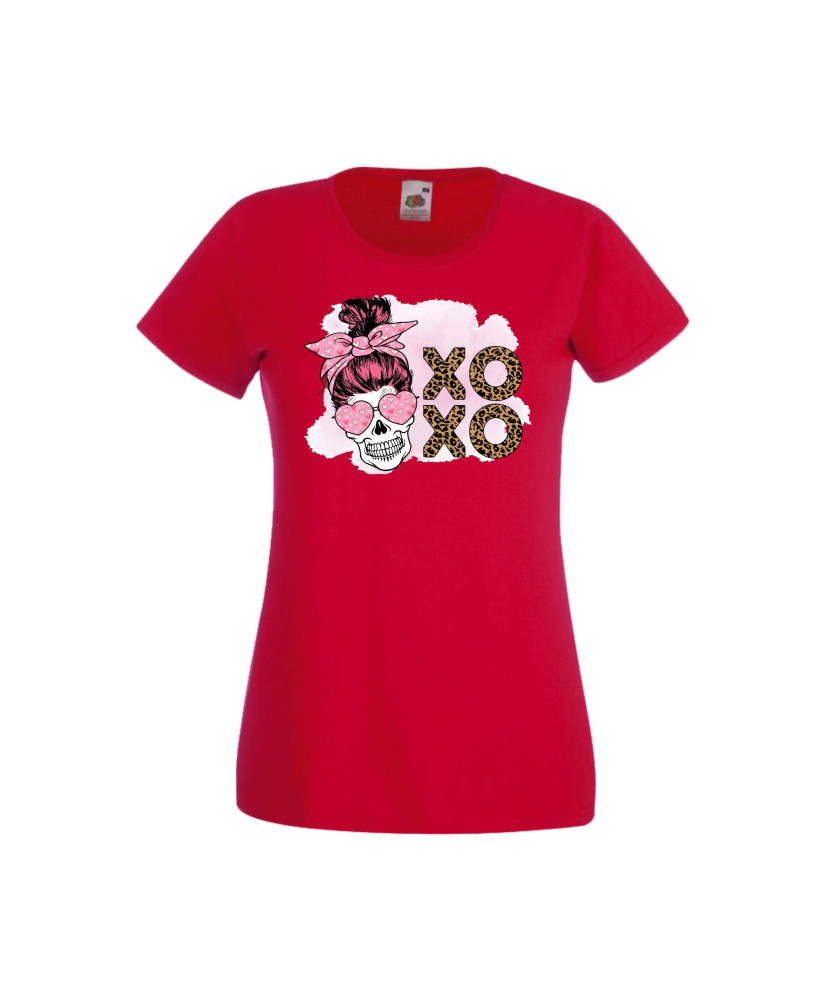 Дамска тениска Свети Валентин Valentines Day Skull Valentine's 3 Дамска тениска Свети Валентин Valentines Day Skull Valentine's 3