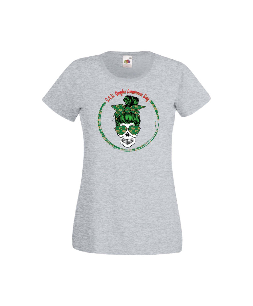 Дамска тениска Свети Валентин Valentines Day Skull Valentine's 13 Дамска тениска Свети Валентин Valentines Day Skull Valentine's 13
