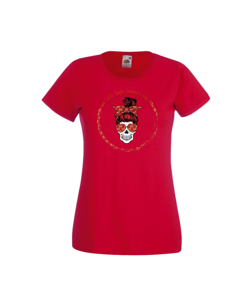 Дамска тениска Свети Валентин Valentines Day Skull Valentine's 6 Дамска тениска Свети Валентин Valentines Day Skull Valentine's 6