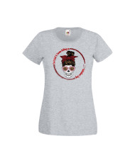 Дамска тениска Свети Валентин Valentines Day Skull Valentine's 17