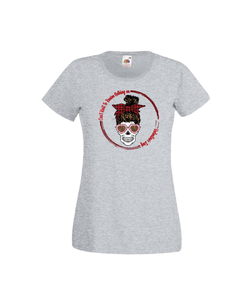 Дамска тениска Свети Валентин Valentines Day Skull Valentine's 17 Дамска тениска Свети Валентин Valentines Day Skull Valentine's 17