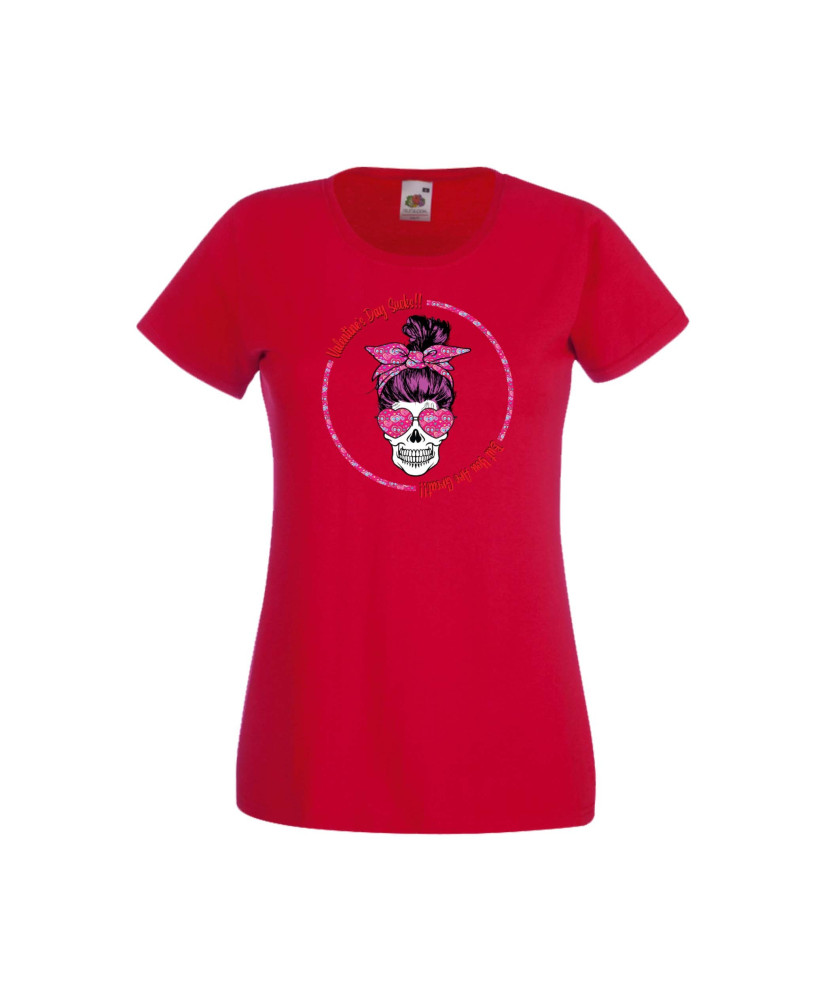 Дамска тениска Свети Валентин Valentines Day Skull Valentine's 8 Дамска тениска Свети Валентин Valentines Day Skull Valentine's 8