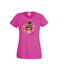 Дамска тениска Свети Валентин Valentines Day Skull Valentine's 14