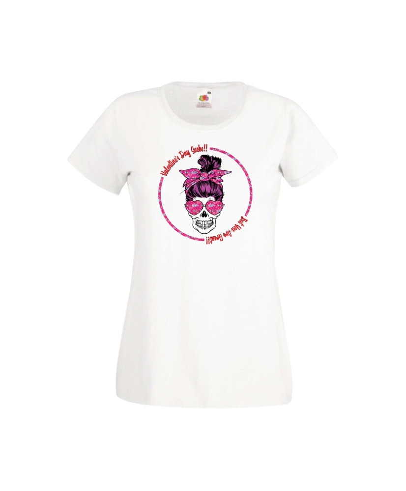 Дамска тениска Свети Валентин Valentines Day Skull Valentine's 8 Дамска тениска Свети Валентин Valentines Day Skull Valentine's 8