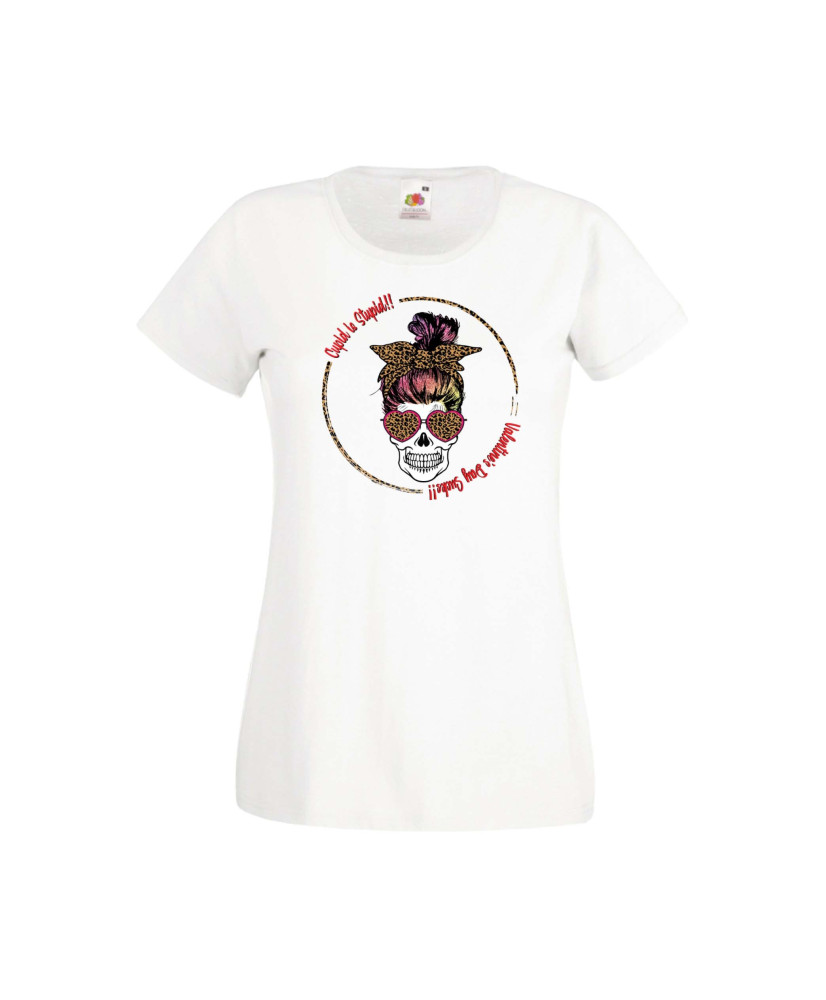 Дамска тениска Свети Валентин Valentines Day Skull Valentine's 10 Дамска тениска Свети Валентин Valentines Day Skull Valentine's 10