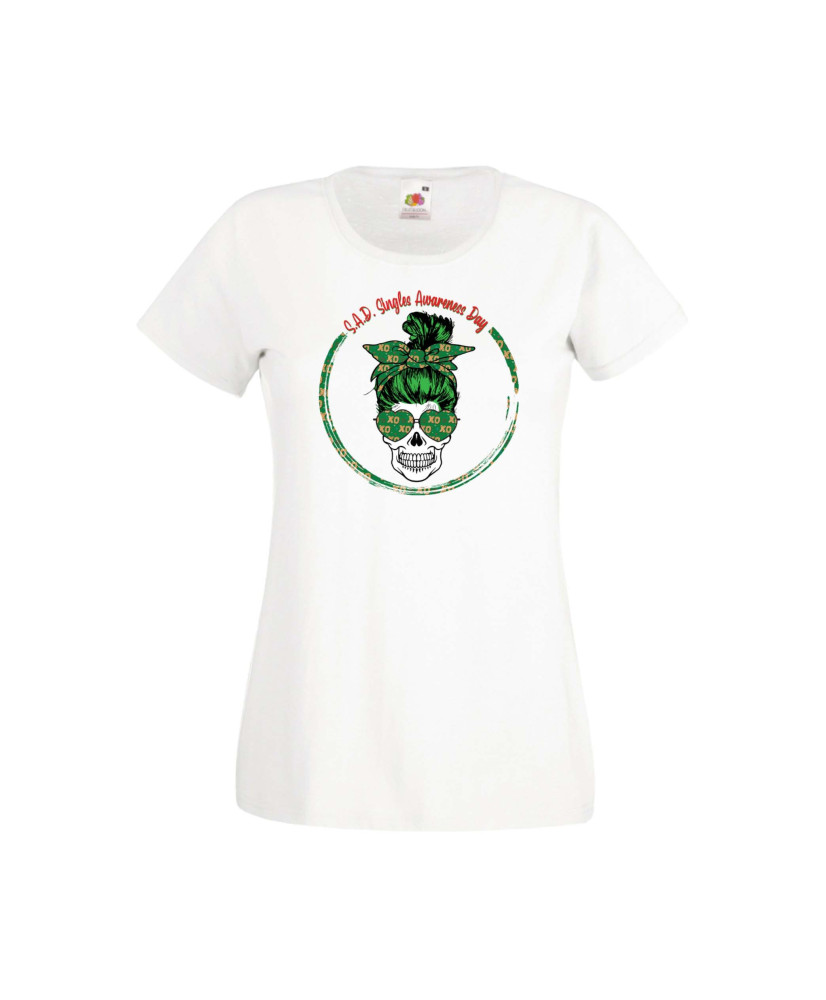 Дамска тениска Свети Валентин Valentines Day Skull Valentine's 13 Дамска тениска Свети Валентин Valentines Day Skull Valentine's 13