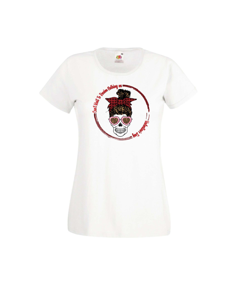 Дамска тениска Свети Валентин Valentines Day Skull Valentine's 17 Дамска тениска Свети Валентин Valentines Day Skull Valentine's 17