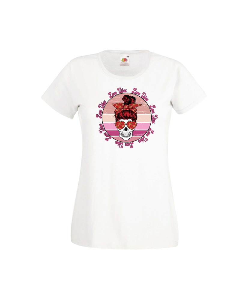 Дамска тениска Свети Валентин Valentines Day Skull Valentine's 21 Дамска тениска Свети Валентин Valentines Day Skull Valentine's 21