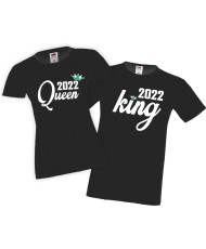 Комплект тениски за влюбени King Queen 1