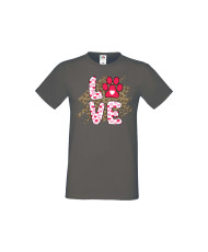 Мъжка тениска Свети Валентин Dog Love 1