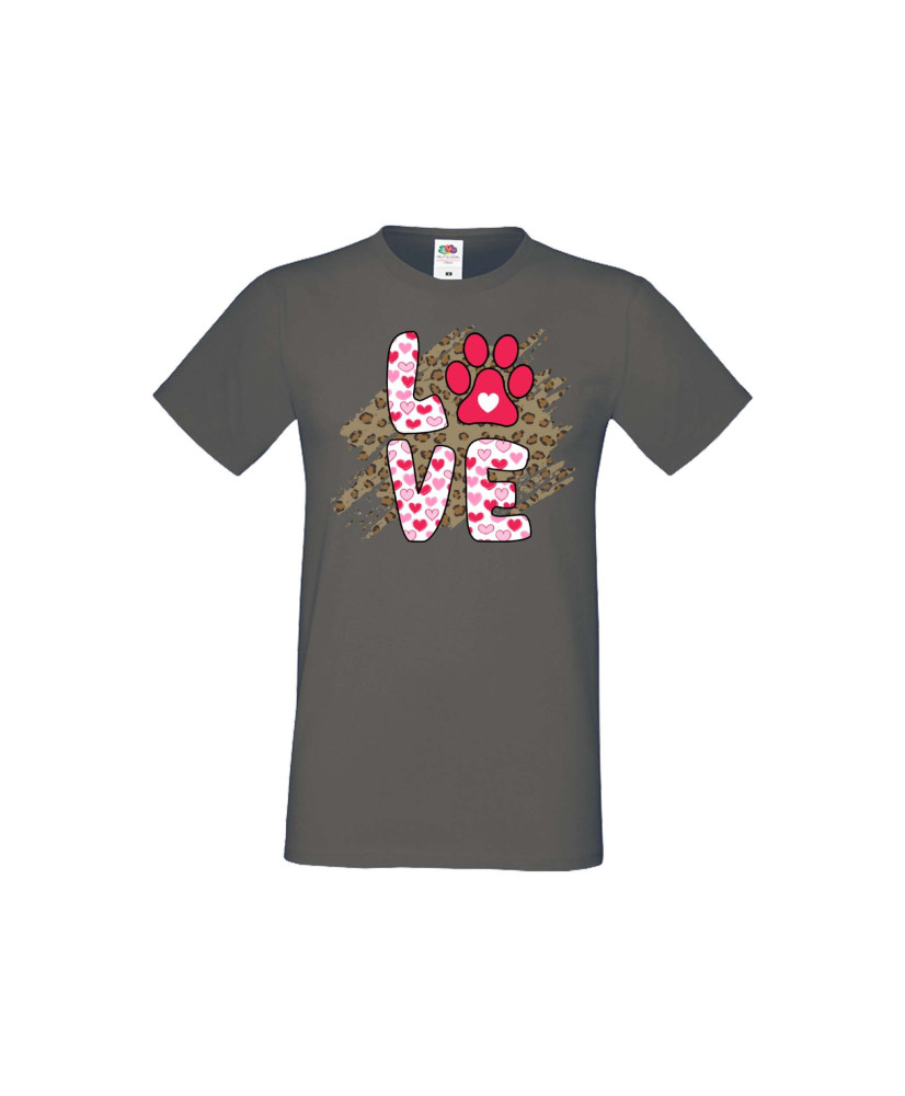 Мъжка тениска Свети Валентин Dog Love 1