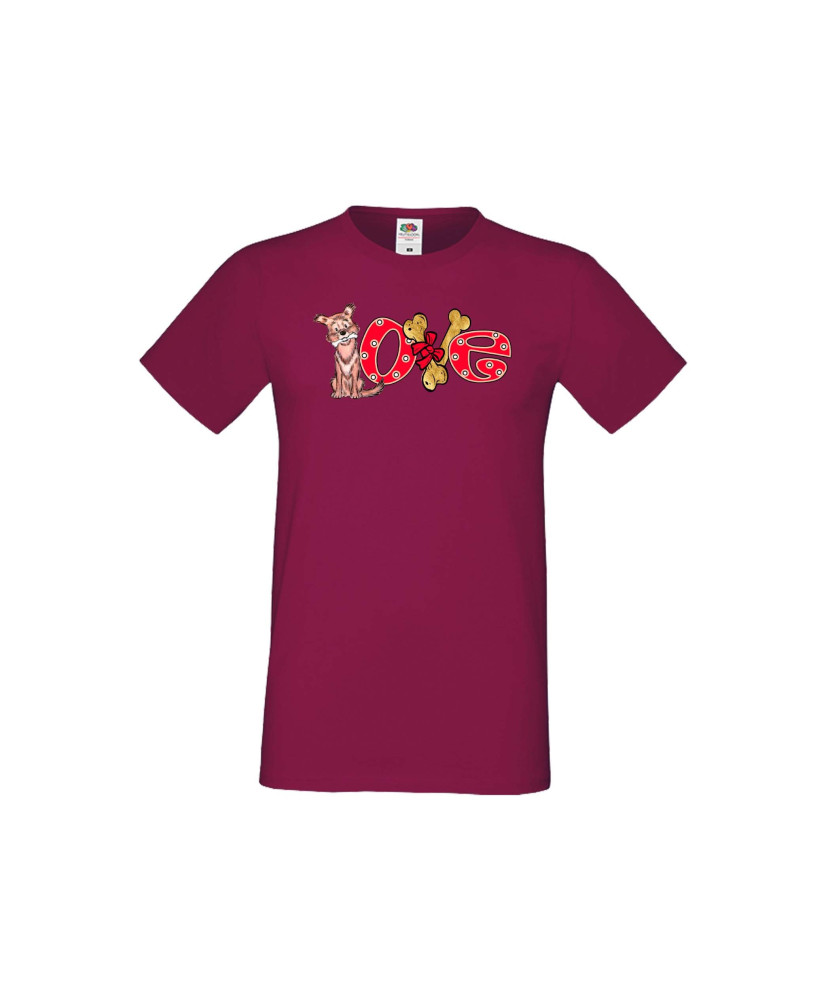 Мъжка тениска Свети Валентин Dog Love 2