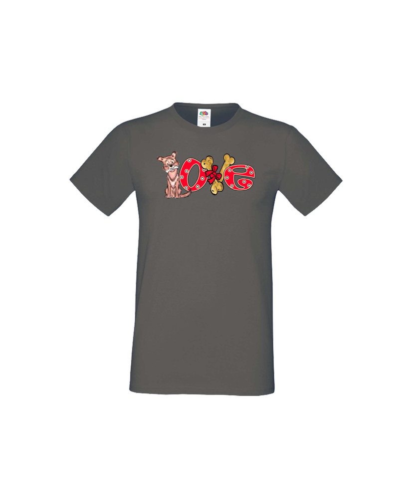 Мъжка тениска Свети Валентин Dog Love 2