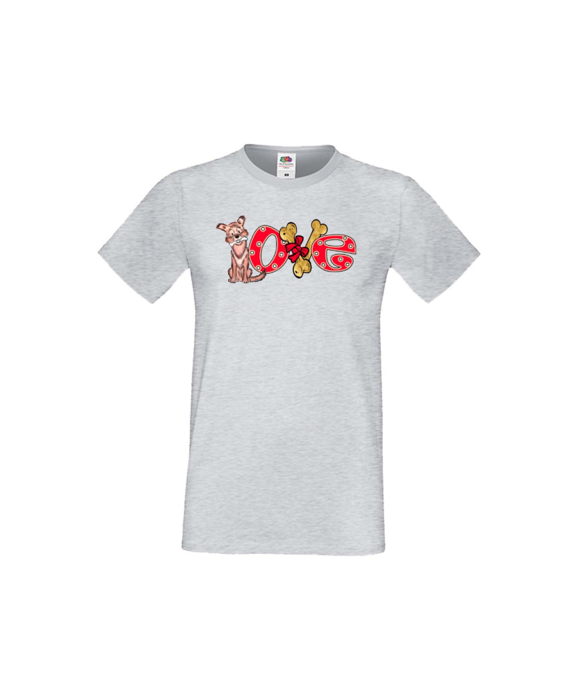 Мъжка тениска Свети Валентин Dog Love 2