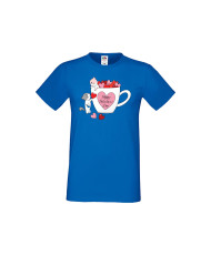 Мъжка тениска Свети Валентин Happy Valentines Day Cats On Mug