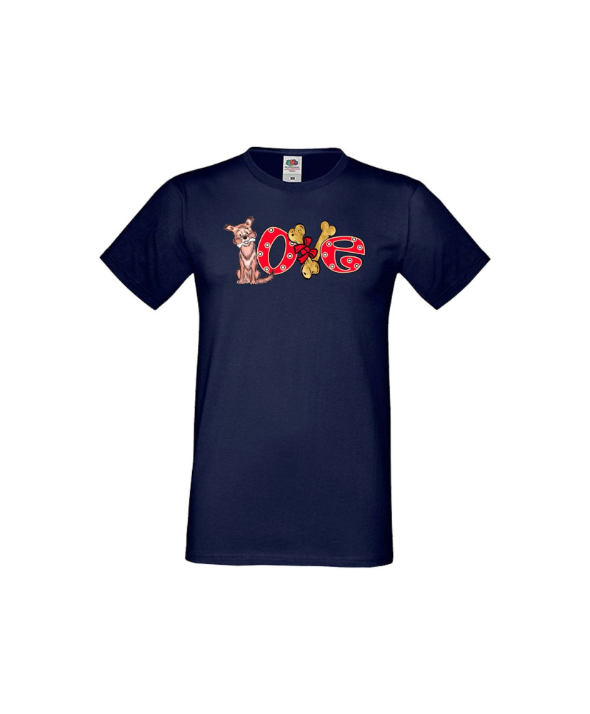 Мъжка тениска Свети Валентин Dog Love 2