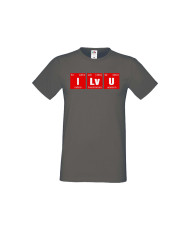 Мъжка тениска Свети Валентин I Lv U