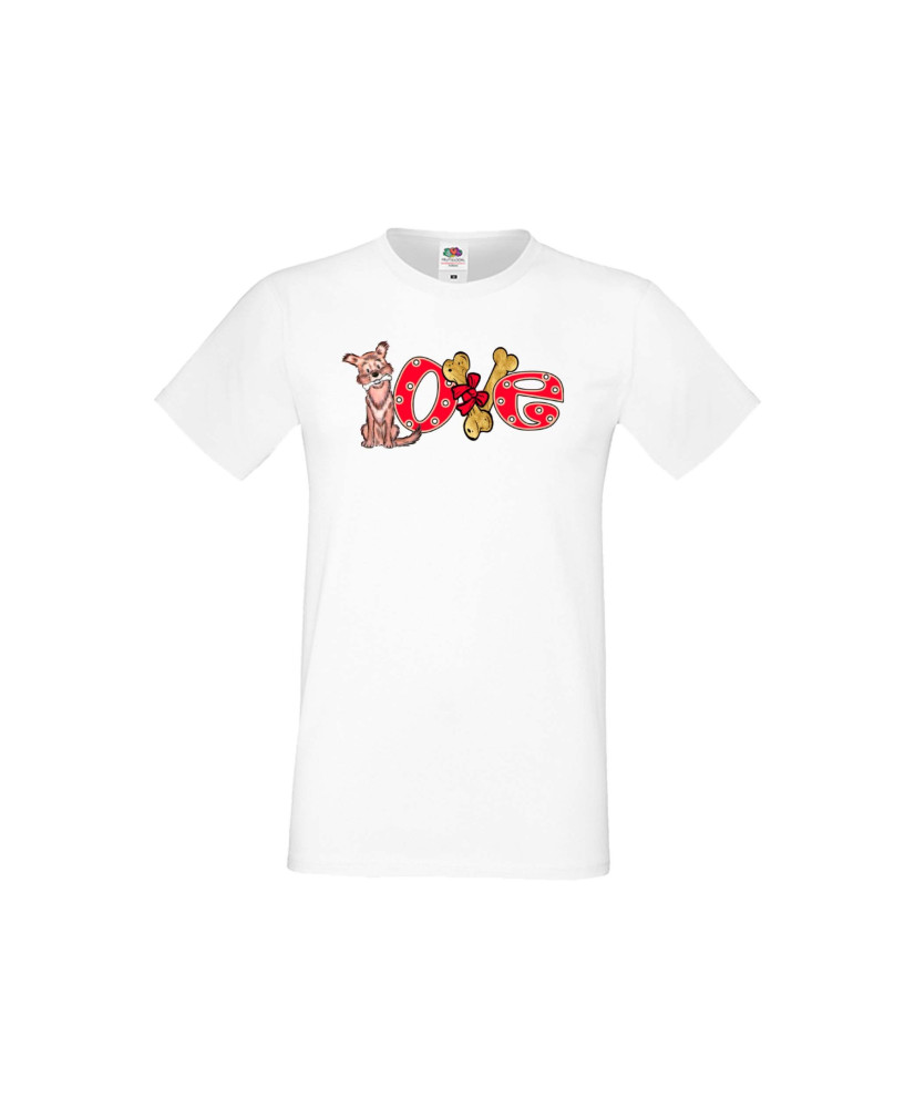 Мъжка тениска Свети Валентин Dog Love 2