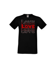 Мъжка тениска Свети Валентин LOVE LOVE LOVE 2